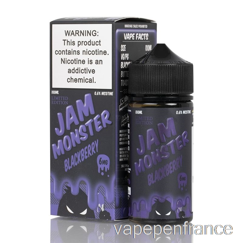 Mûre - Confiture Monstre - 100 Ml 0 Mg Stylo Vape